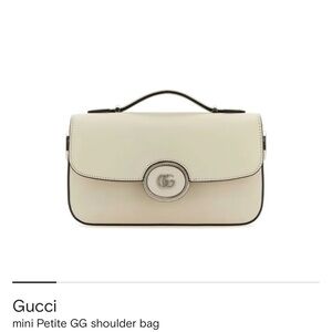 Gucci Cream Mini GG Shoulder Bag